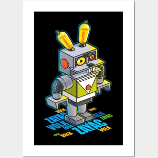 Robot rabbit Posters and Art